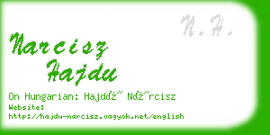 narcisz hajdu business card